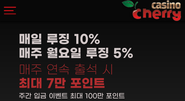 사설 온라인 카지노 체리카지노 먹튀 112만원 확정